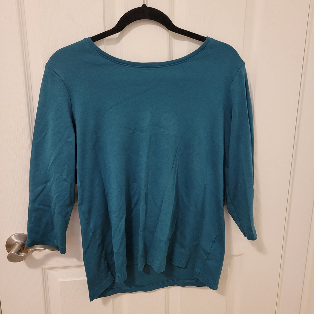 L.L. Bean Teal Long Sleeve Women's Top